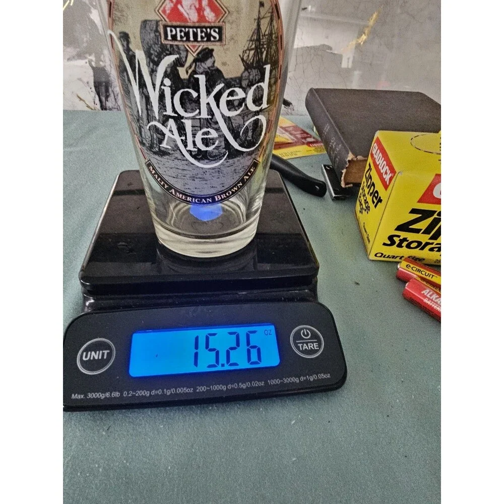 Pete's Wicked Ale America’s Premiere Microbrewery Beer Pint Drinking Glass